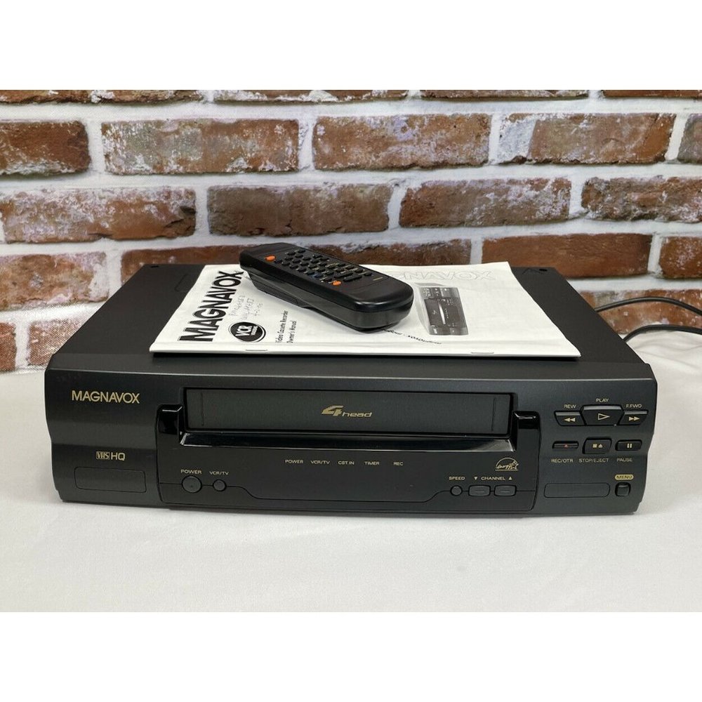 ✅Philips Magnavox VR400BMG21 VCR Video Cassette Recorder VHS Player 4 Head